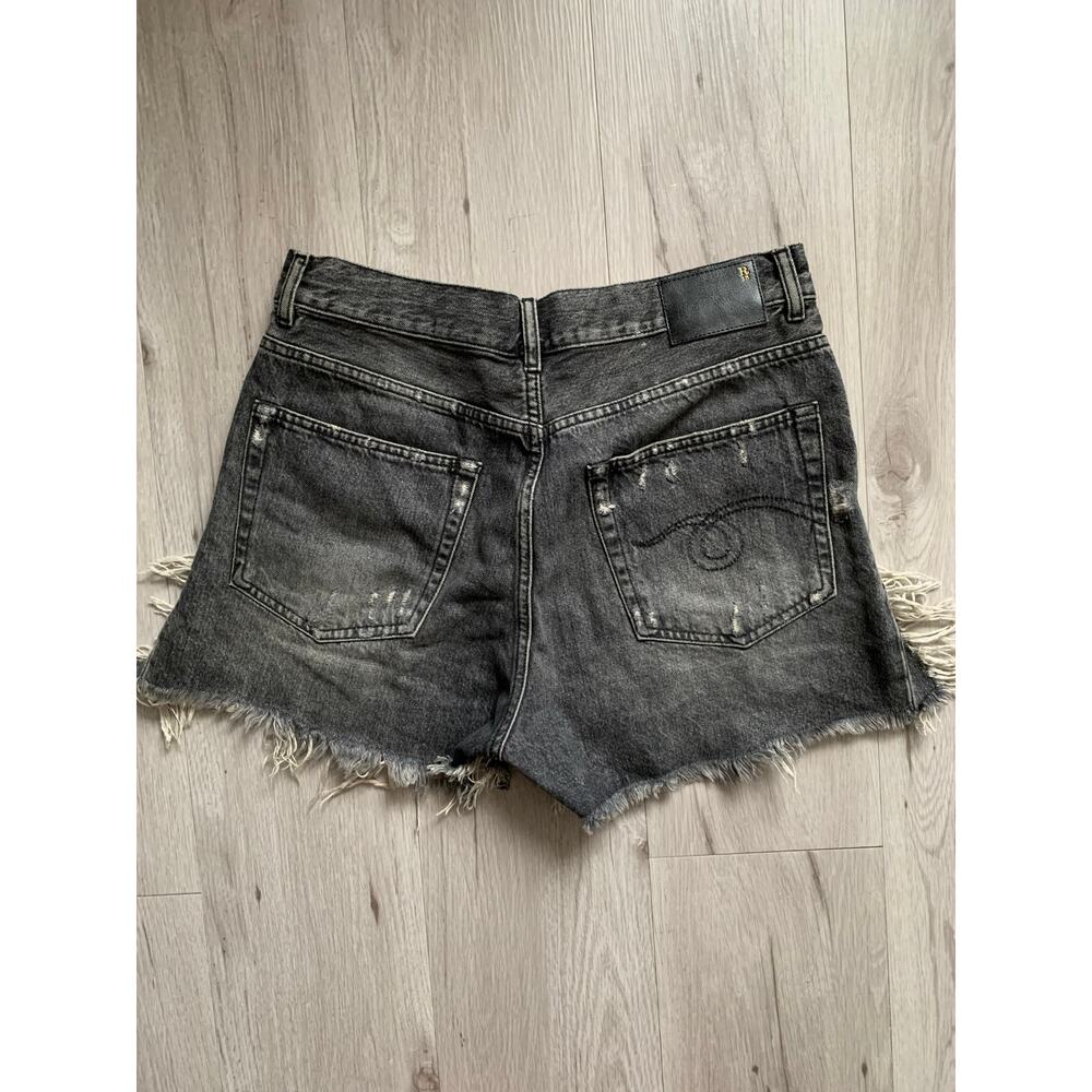 R13 Distressed Denim Shorts Size 28 - Picture 2 of 3